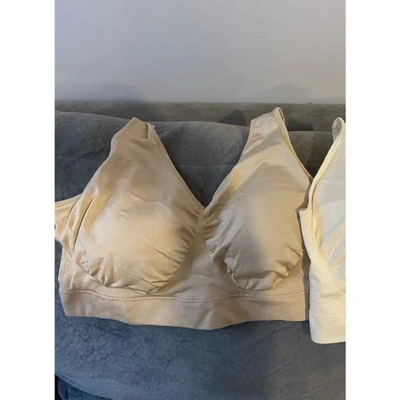 Shapermint TRUEKIND 3X Everyday Wireless Bralette NWT Comfort Bra Light Tan - Picture 2 of 3
